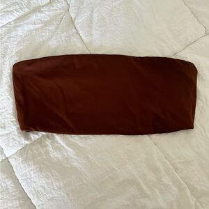 Brown tube top